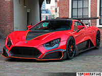 2019 Zenvo TSR-S = 325 kph, 1193 bhp, 2.8 sec.