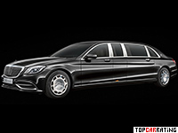 2019 Mercedes-Maybach S650 Pullman = 210 kph, 630 bhp, 6.5 sec.