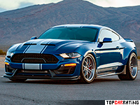 2019 Ford Mustang Shelby Super Snake Widebody = 340 kph, 811 bhp, 3.5 sec.