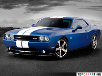 2011 Dodge Challenger SRT8 392 = 295 kph, 477 bhp, 4.5 sec.