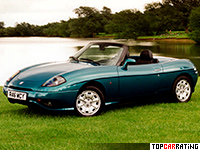 1995 Fiat Barchetta = 200 kph, 131 bhp, 8.9 sec.