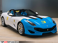 2018 Ferrari SP3JC = 340 kph, 780 bhp, 2.9 sec.