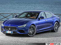 2018 Maserati Ghibli S Q4 GranSport (M157) = 286 kph, 430 bhp, 4.7 sec.