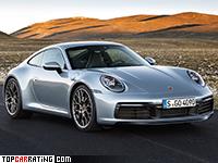 2019 Porsche 911 Carrera 4S (992) = 306 kph, 450 bhp, 3.4 sec.