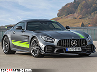 2019 Mercedes-AMG GT R Pro (C190) = 318 kph, 585 bhp, 3.6 sec.