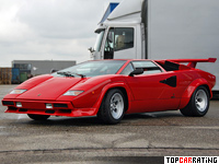 1985 Lamborghini Countach 5000QV = 298 kph, 455 bhp, 4.8 sec.