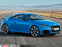 2019 Audi TT RS Coupe = 280 kph, 400 bhp, 3.7 sec.