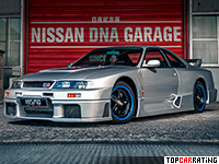 1996 Nissan Skyline GT-R Nismo LM (R33) = 272 kph, 300 bhp, 4.8 sec.
