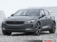 2020 Polestar 2 = 200 kph, 408 bhp, 4.8 sec.