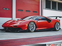 2019 Ferrari P80/C (SP36) = 325 kph, 670 bhp, 2.9 sec.