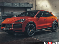 2019 Porsche Cayenne Coupe Turbo = 286 kph, 550 bhp, 3.9 sec.