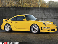 1998 RUF CTR2 Sport = 349 kph, 580 bhp, 3.6 sec.