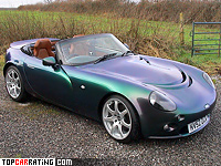 2002 TVR Tamora = 275 kph, 350 bhp, 4.4 sec.