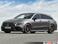 2020 Mercedes-AMG CLA 45 S Shooting Brake 4Matic+ (X118) = 270 kph, 421 bhp, 4 sec.