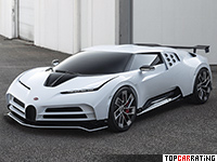 2021 Bugatti Centodieci = 380 kph, 1600 bhp, 2.4 sec.