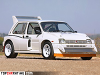 1985 MG Metro 6R4 Clubman = 220 kph, 253 bhp, 4.8 sec.