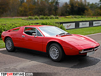 1976 Maserati Merak SS (AM 122A) = 245 kph, 220 bhp, 7.5 sec.