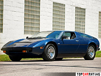 1973 Maserati Bora 4.9 (AM117/49) = 285 kph, 334 bhp, 6.7 sec.