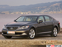 2006 Lexus LS 460 (USF40) = 250 kph, 380 bhp, 5.7 sec.