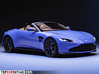 2020 Aston Martin Vantage Roadster = 306 kph, 510 bhp, 3.9 sec.