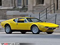 1971 De Tomaso Pantera = 259 kph, 330 bhp, 5.2 sec.