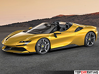 2021 Ferrari SF90 Spider (F173) = 340 kph, 1000 bhp, 2.5 sec.