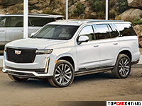 2021 Cadillac Escalade Sport Platinum = 220 kph, 426 bhp, 6.7 sec.