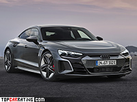 2021 Audi RS e-tron GT = 250 kph, 646 bhp, 3.3 sec.