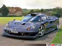 1997 Lotus Elise GT1 = 378 kph, 575 bhp, 3.2 sec.