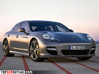2011 Porsche Panamera Turbo S (970) = 306 kph, 550 bhp, 3.8 sec.