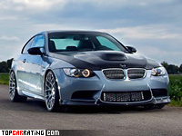 2010 BMW M3 Manhart Racing V8R Biturbo = 338 kph, 697 bhp, 3.4 sec.