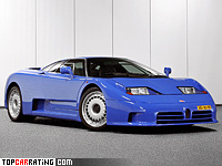 1992 Bugatti EB 110 GT = 342 kph, 560 bhp, 3.5 sec.
