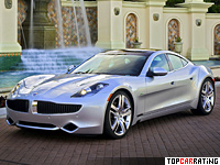 2009 Fisker Karma Q-Drive = 201 kph, 406 bhp, 6.3 sec.