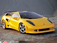 1995 Lamborghini Cala Concept = 296 kph, 400 bhp, 5 sec.