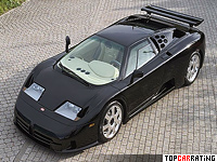 1998 Bugatti Dauer EB 110 S = 368 kph, 653 bhp, 3.2 sec.