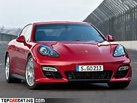 2012 Porsche Panamera GTS (970) = 288 kph, 430 bhp, 4.5 sec.