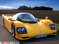 1994 Dauer 962 Le Mans Porsche = 402 kph, 730 bhp, 2.7 sec.