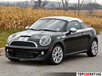 2011 Mini Cooper S Coupe = 223 kph, 184 bhp, 6.6 sec.