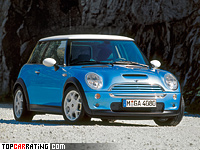 2001 Mini Cooper S = 214 kph, 163 bhp, 7.6 sec.