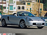 1999 Toyota MR2 Roadster (W30) generation III = 211 kph, 138 bhp, 8 sec.