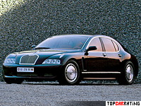 1999 Bugatti EB 218 Concept = 300 kph, 555 bhp, 4.5 sec.