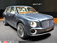 2012 Bentley EXP 9 F Concept = 300 kph, 621 bhp, 5 sec.