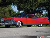 1959 Cadillac Eldorado Seville Coupe = 225 kph, 345 bhp, 11.2 sec.