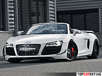 2012 Audi R8 Spyder GT Wheelsandmore Triad Bianco = 335 kph, 620 bhp, 3.6 sec.