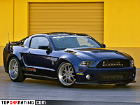2012 Ford Mustang Shelby 1000 = 350 kph, 950 bhp, 3.5 sec.