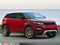 2011 Land Rover Range Rover Evoque Dynamic = 217 kph, 240 bhp, 7.6 sec.