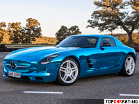 2013 Mercedes-Benz SLS AMG Electric Drive = 250 kph, 751 bhp, 3.9 sec.