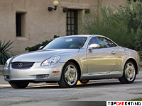 2001 Lexus SC 430 = 250 kph, 304 bhp, 6.9 sec.