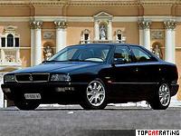 1998 Maserati Quattroporte Evoluzione V8 (AM337) = 270 kph, 335 bhp, 5.8 sec.