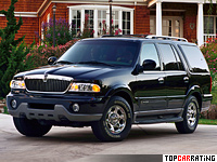 1999 Lincoln Navigator = 202 kph, 305 bhp, 9.6 sec.